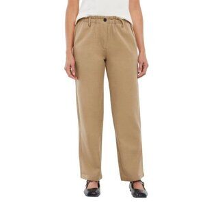 Gap Women's Size XL Khaki Easy Twill Pants Relaxed Fit Straight Leg New NWT